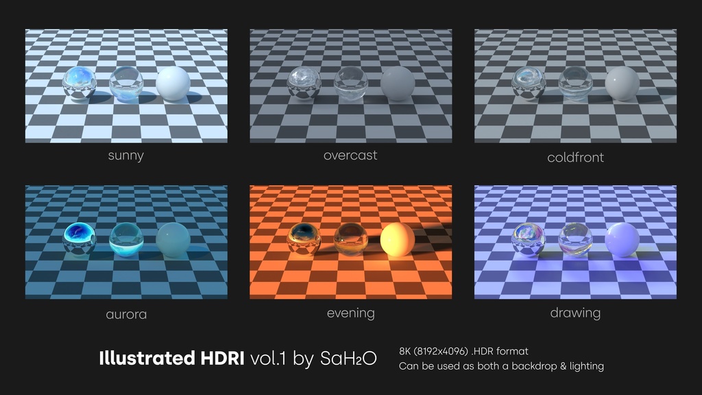 イラスト風HDRI vol.1(イラストレーター:天野さほ) 無料版あり