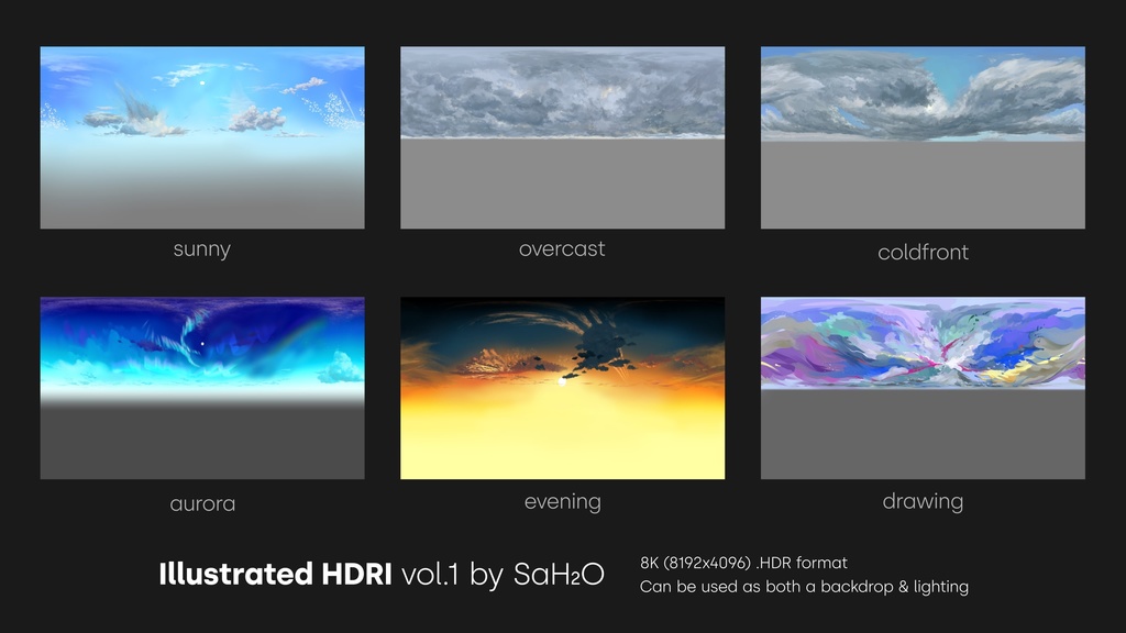 イラスト風HDRI vol.1(イラストレーター:天野さほ) 無料版あり