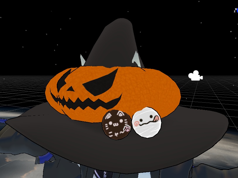 お化けカボチャの帽子【ハロウィン】おまけつき