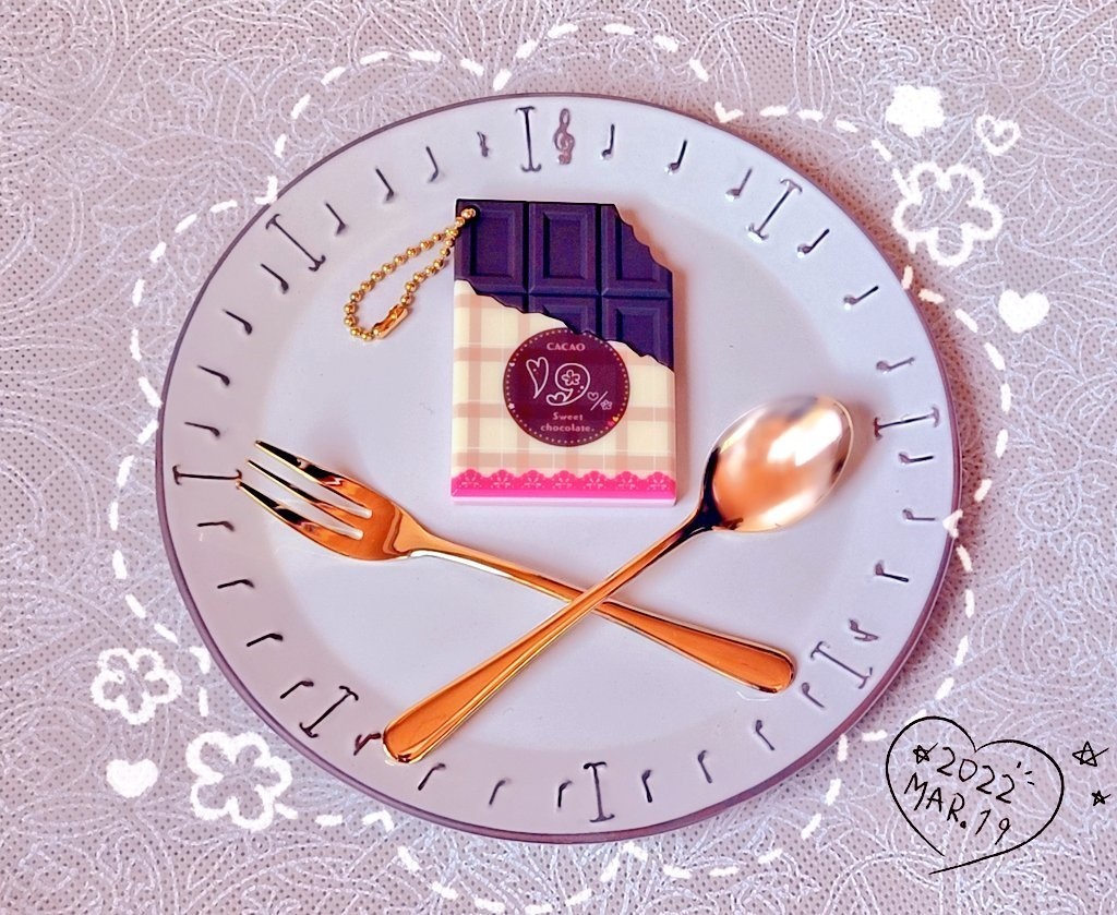 板チョコモチーフキーホルダー🍫