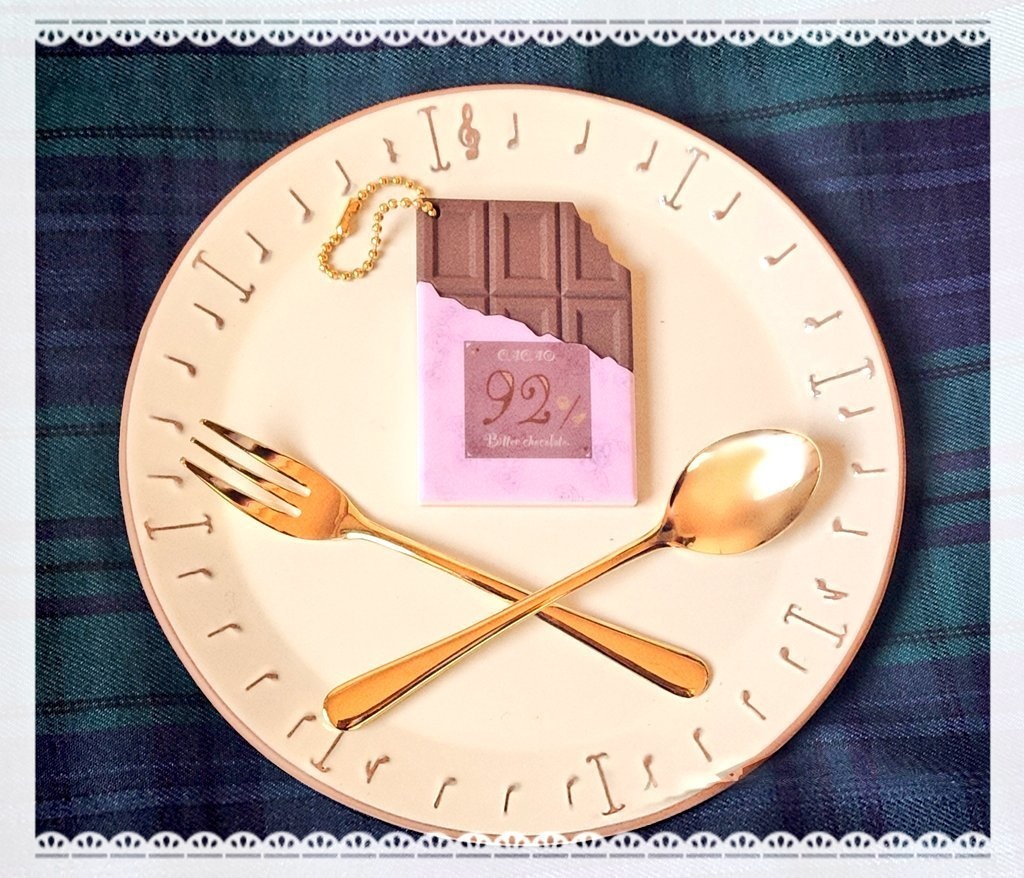 板チョコモチーフキーホルダー🍫