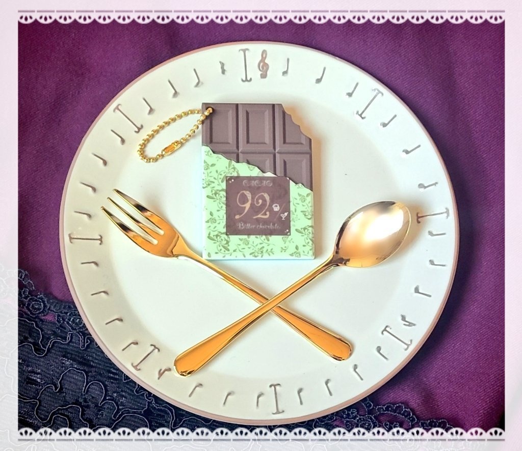 板チョコモチーフキーホルダー🍫