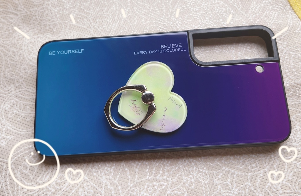 モチーフスマホリング💚💜