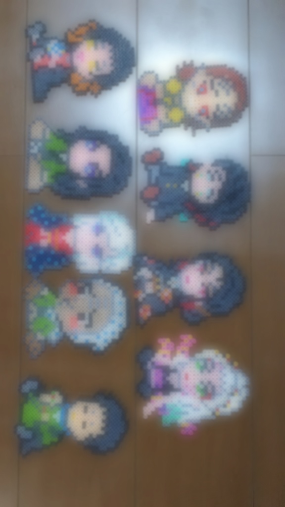 アイロンビーズ図案 鬼滅DEF3セット