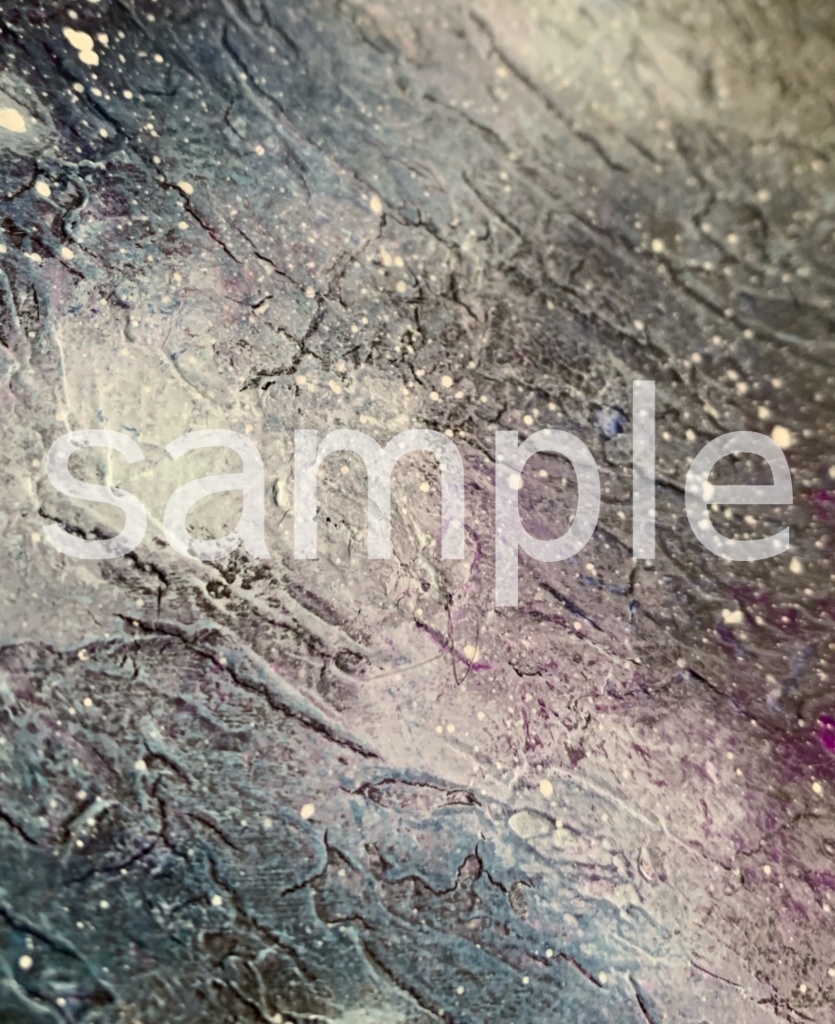 【抽象画】宇宙のテクスチャーアート【アブストラクトアート】