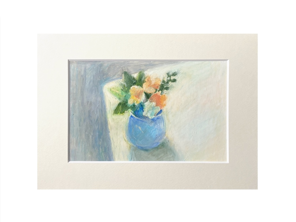 クレヨン画『花瓶』