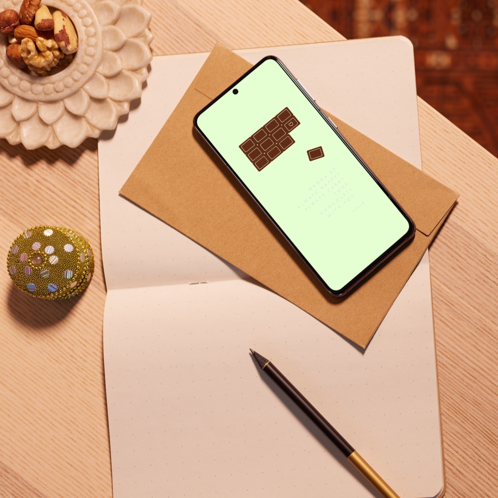 フレーバーチョコのスマホ壁紙 | チョコミント バナナ メロン いちご ミルク 001002