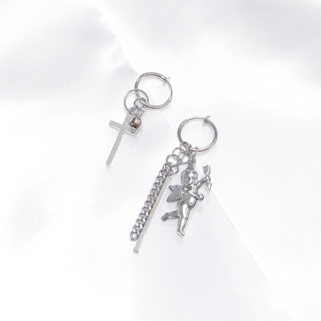 【販売終了】秋奈 ハンドメイド シルバー エンジェル ピアス イヤリング アクセサリー