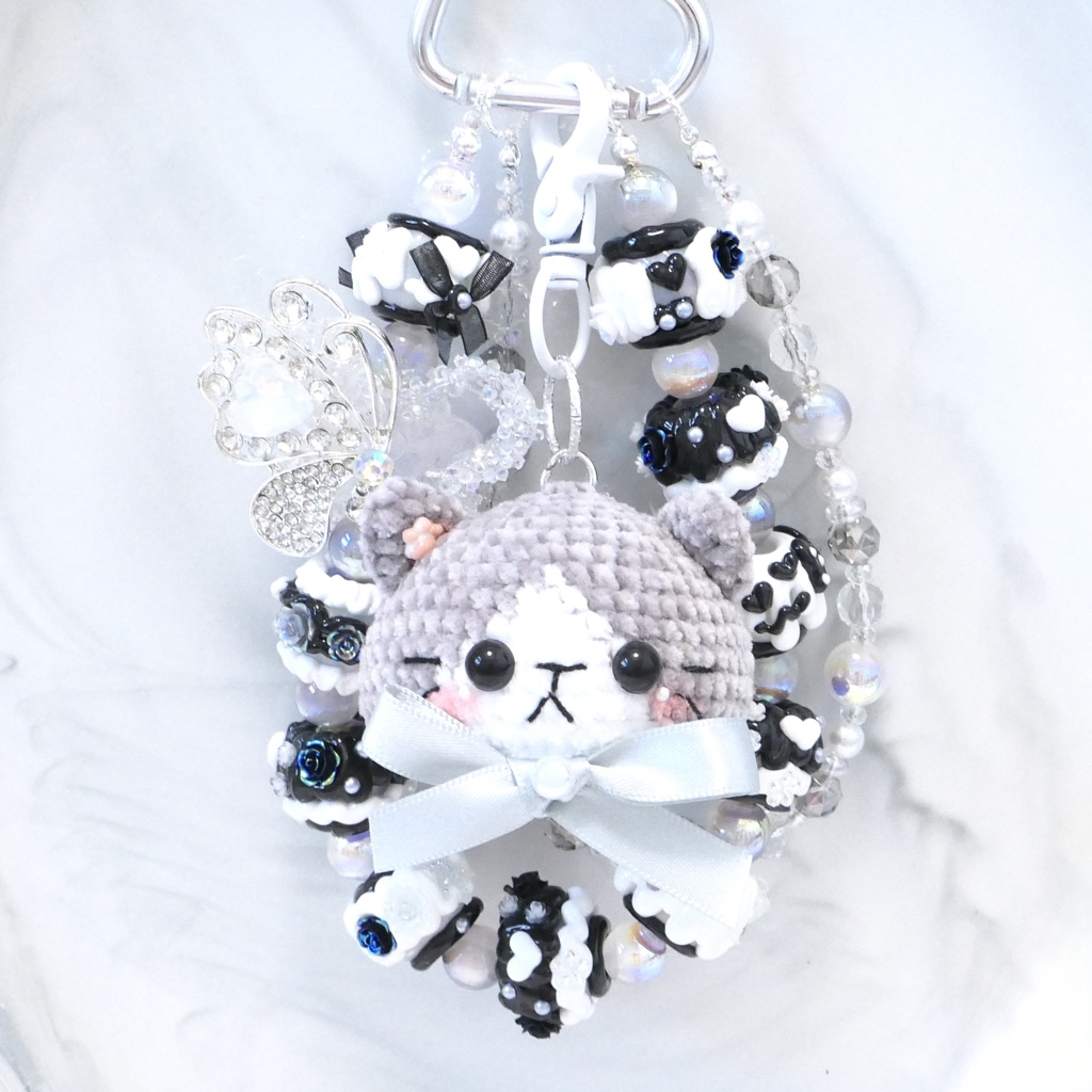 【5月3日 18時発売】ねこねこストラップ🐱🤍