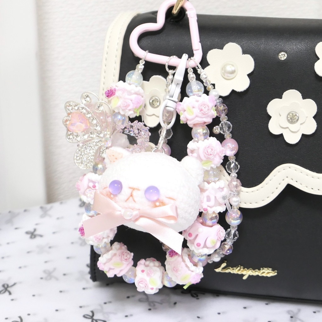 【5月3日 18時発売】ねこねこストラップ🐱🤍