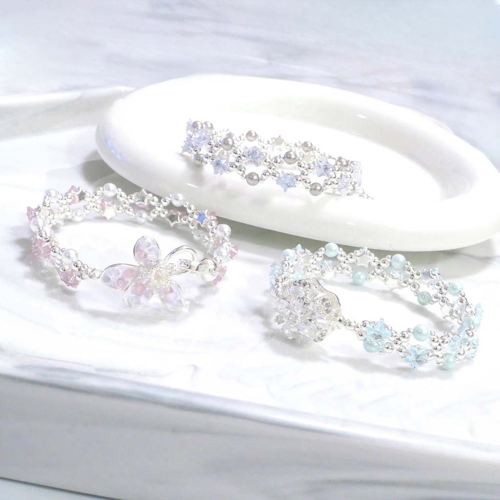 オーダーメイドブレスレット🎀 (星とパール)