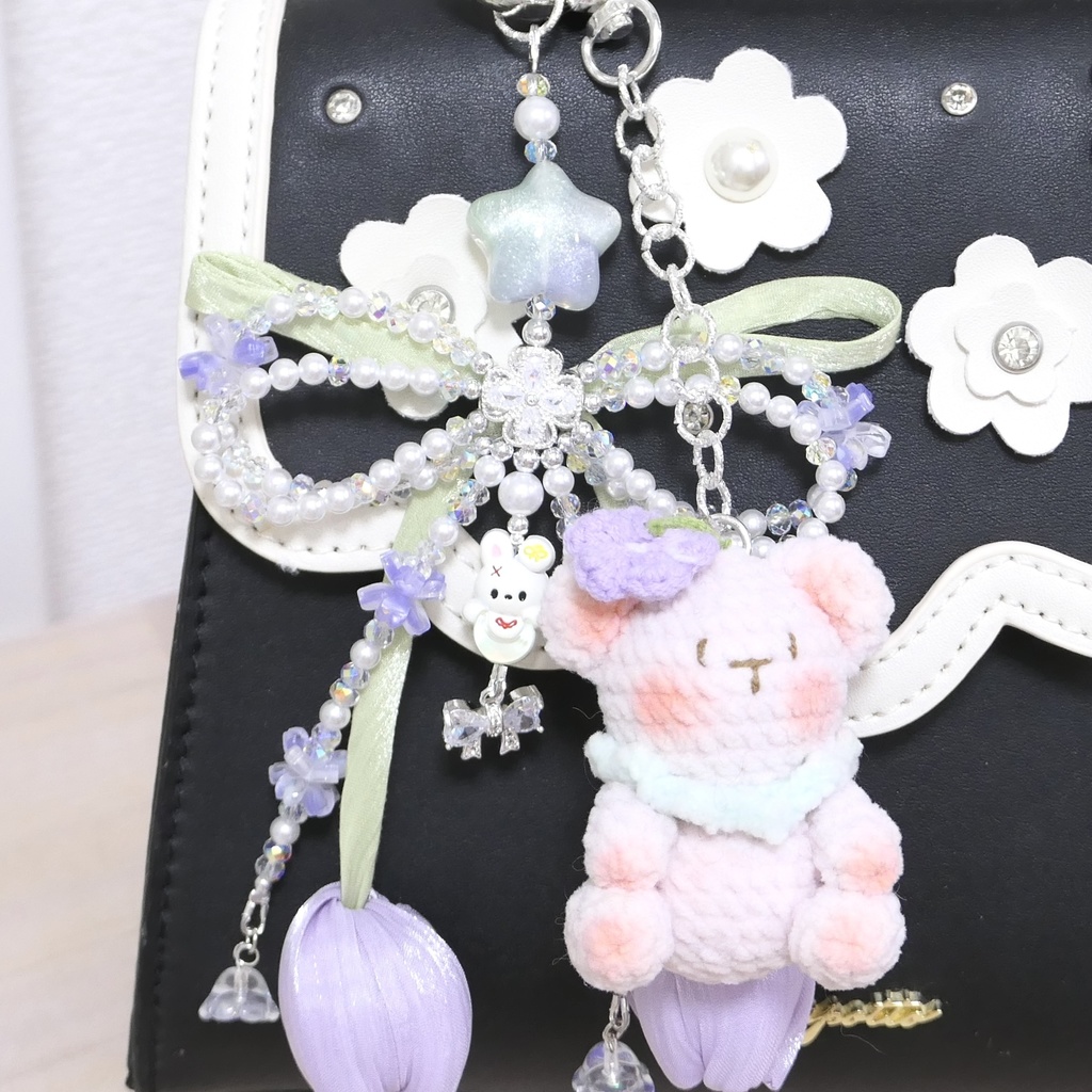 チューリップリボンストラップ🐰