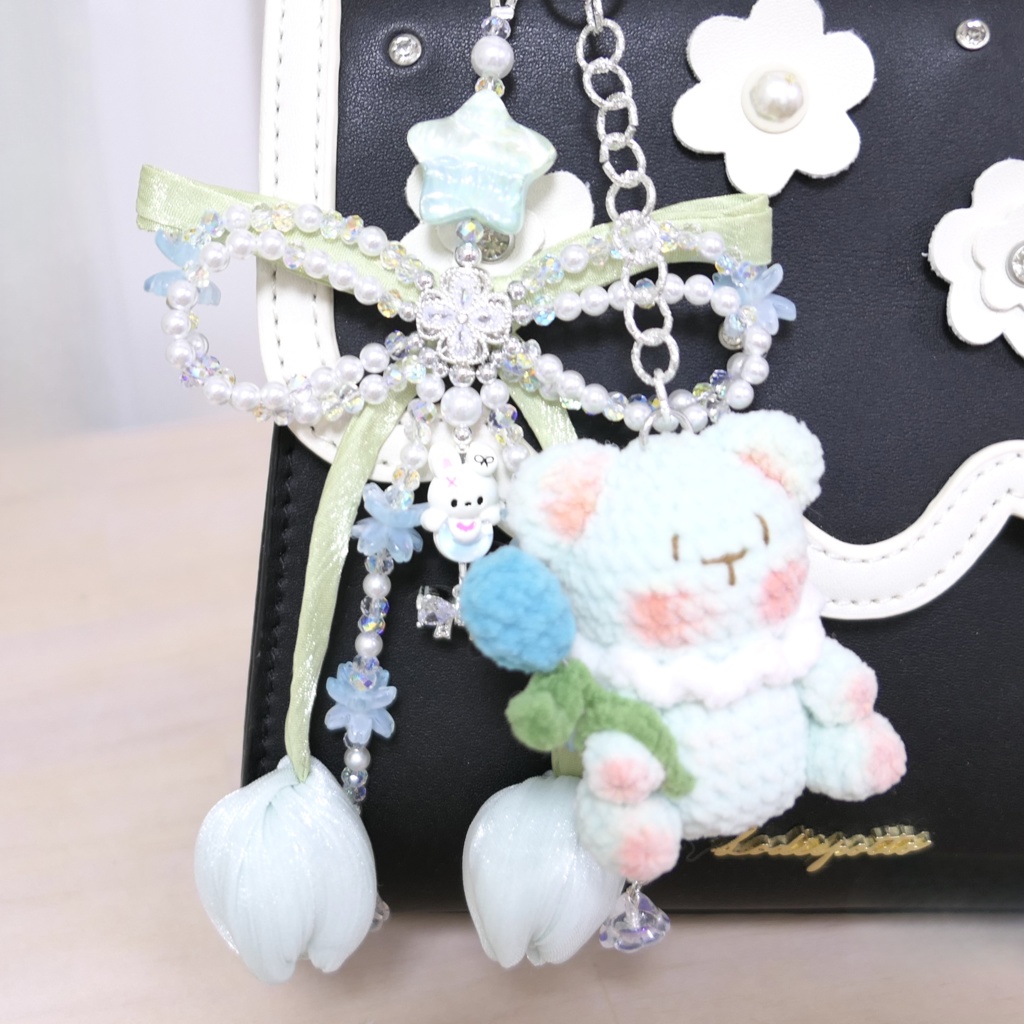 チューリップリボンストラップ🐰