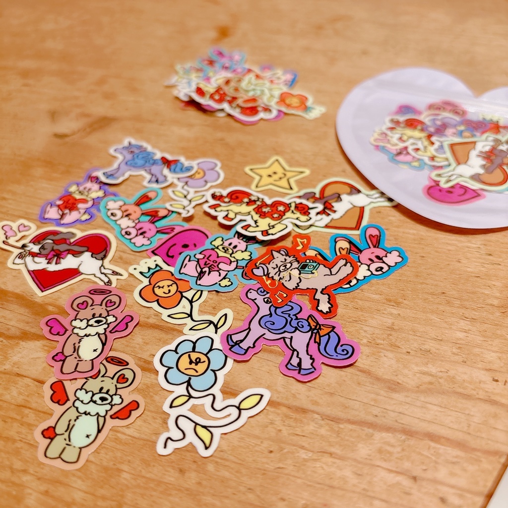 sticker flakes ๏ผ17stickers๏ผ
