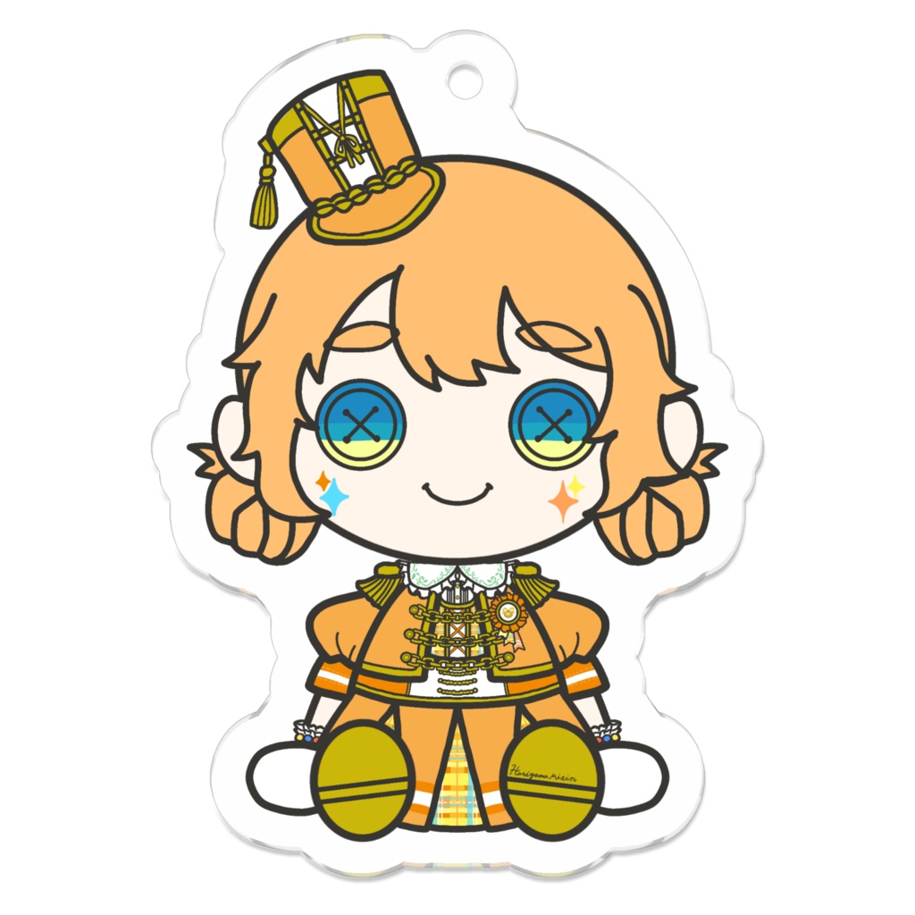 みしこのおすわり人形 アクリルキーホルダー