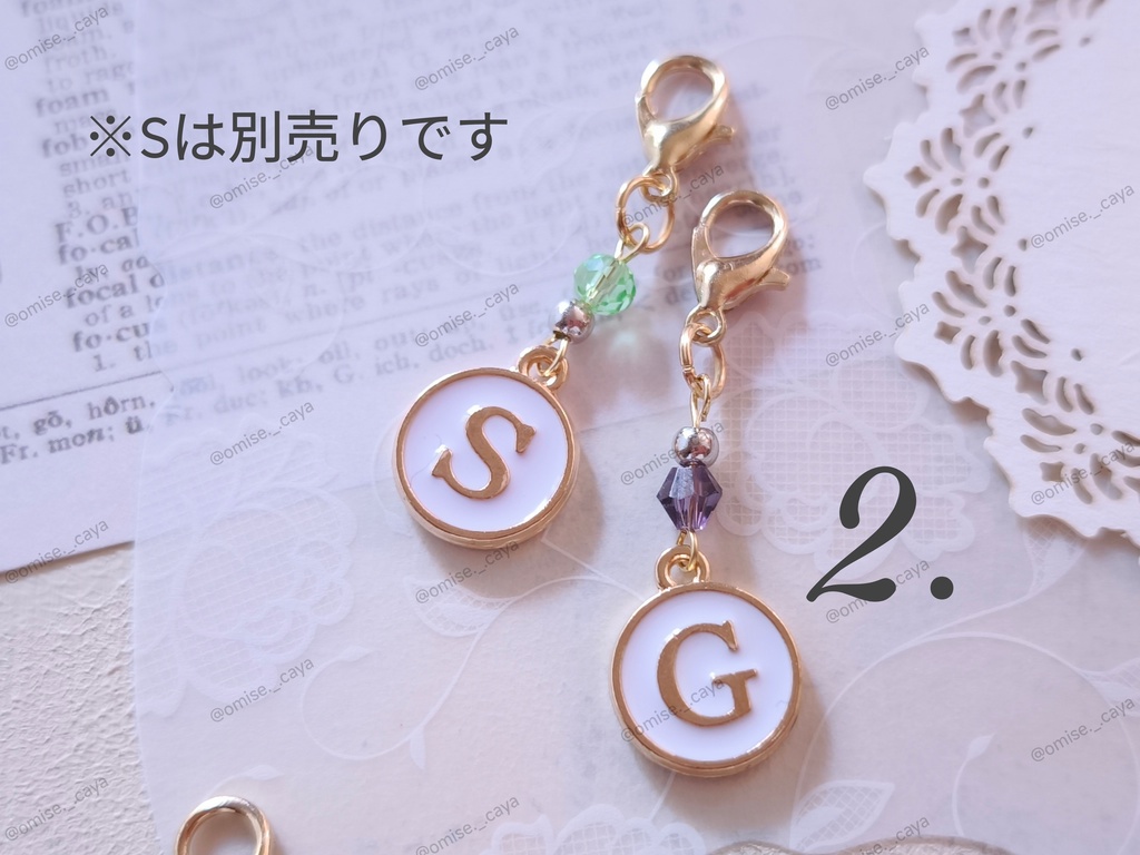 ファスナーチャーム【G】※シンプル丸カン