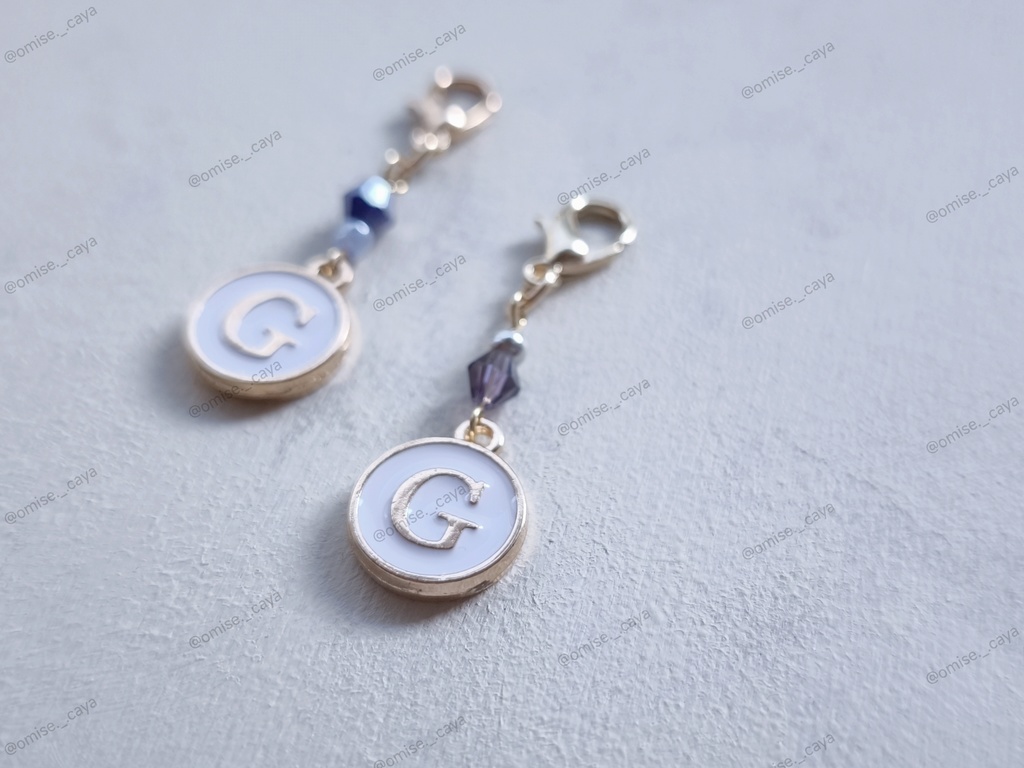 ファスナーチャーム【G】※シンプル丸カン