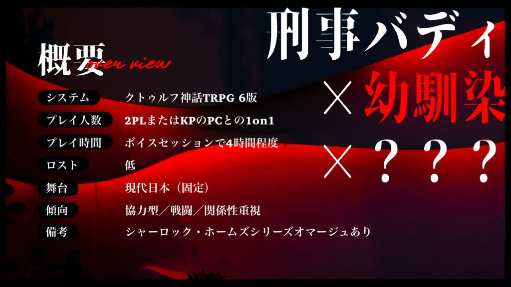 CoCシナリオ『Scarlet Revival』