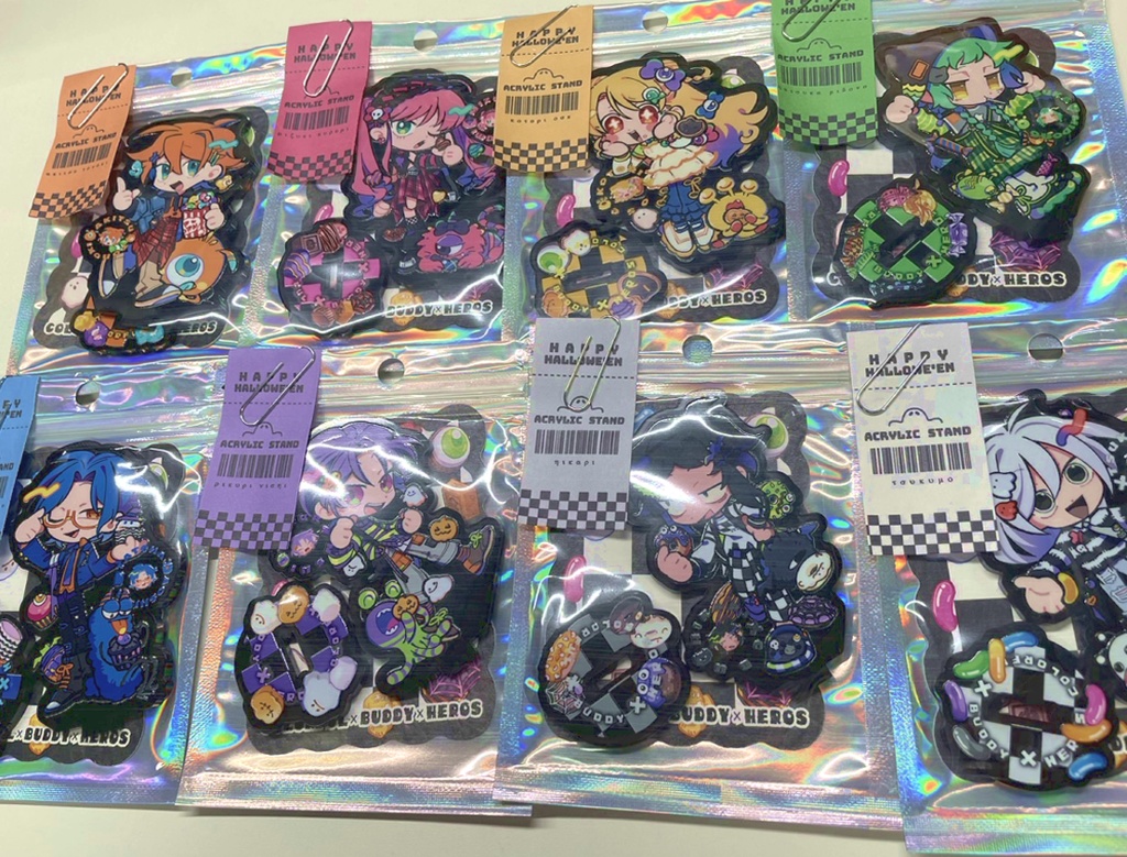 【カラフル×ハロウィン】ミニアクリルスタンド