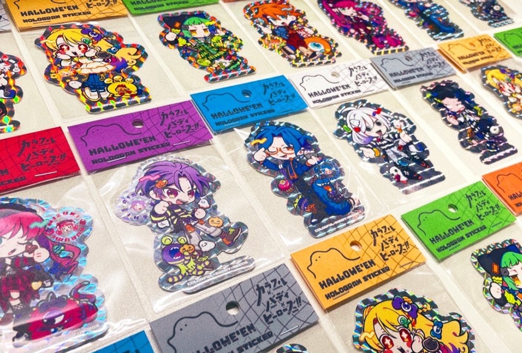 【カラフル×ハロウィン】ホログラムステッカー