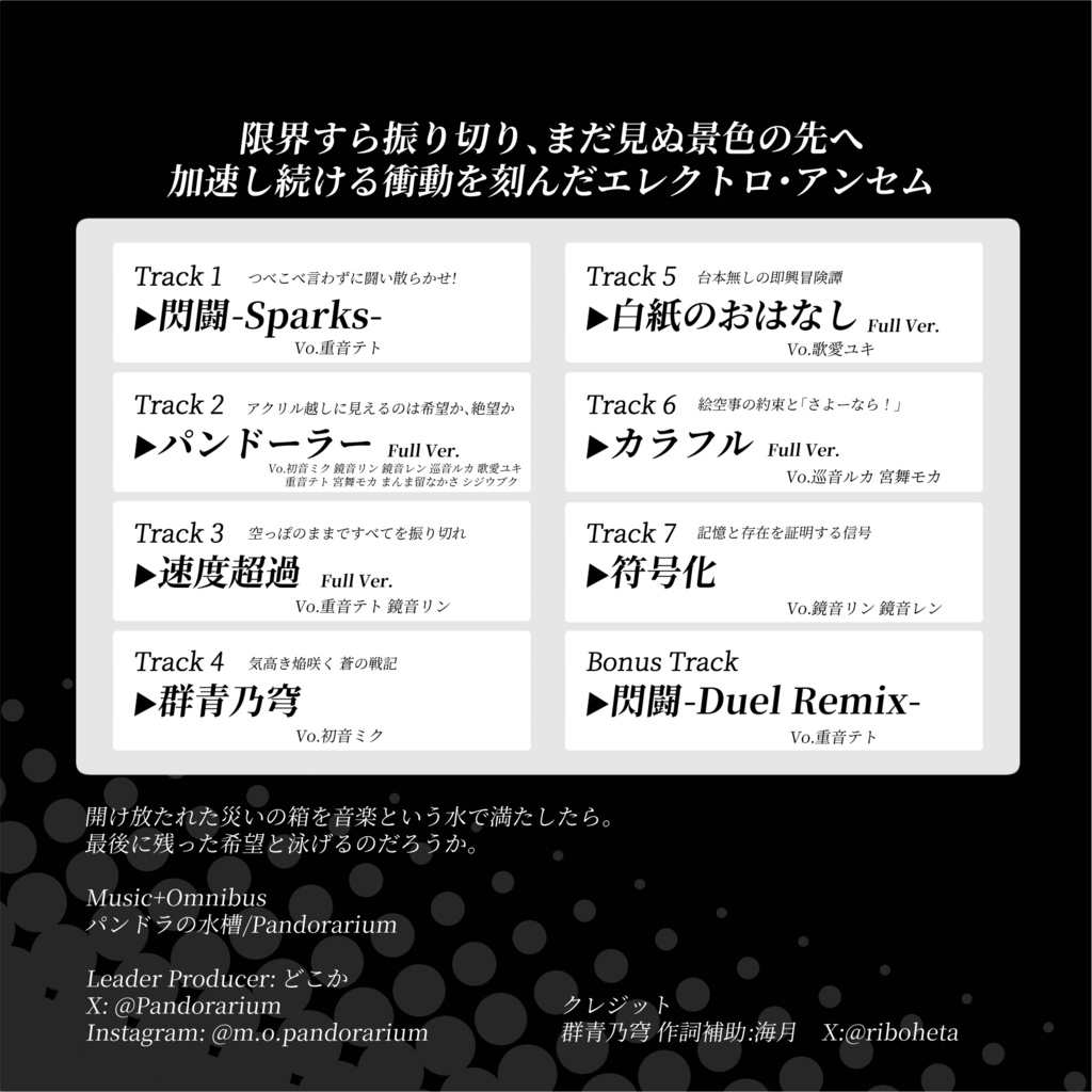 【初回通販分】1st Official Album『Nadir of Aquasphere』