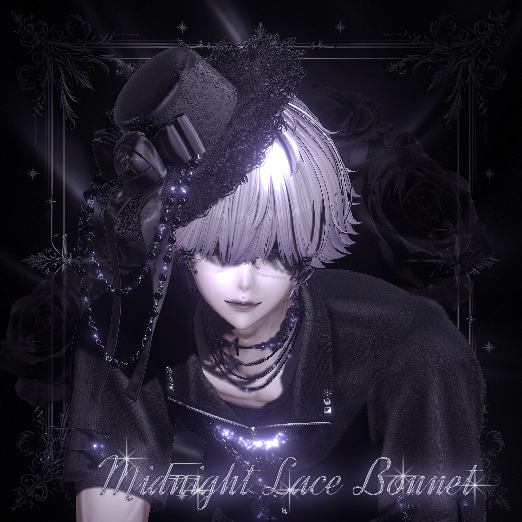 [ALL]Midnight Lace Bonnet