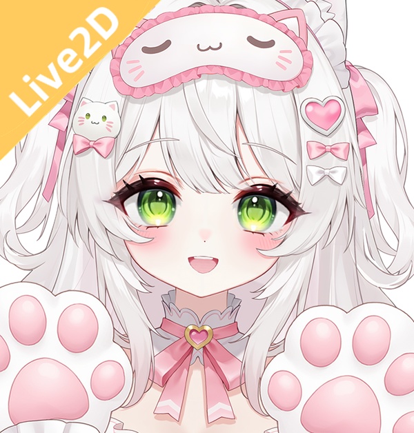 【限定一点】pink cat girl【Live2Dモデル】