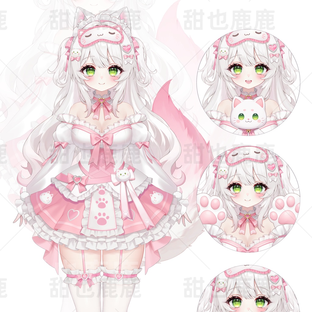 【限定一点】pink cat girl【Live2Dモデル】