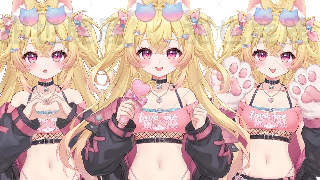 【限定一点|予告】Gold-haired cat girl【Live2Dモデル】