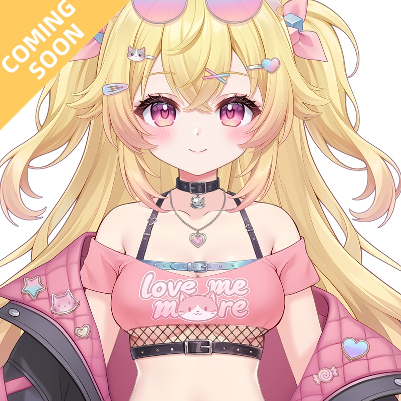 【限定一点|予告】Gold-haired cat girl【Live2Dモデル】