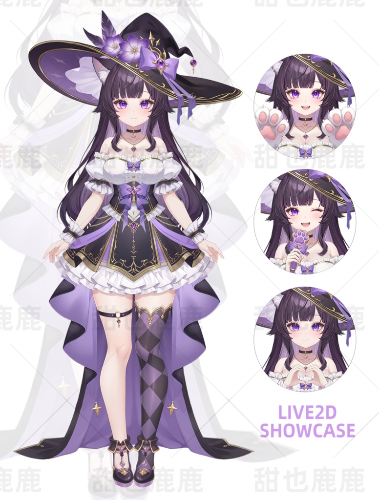 【限定一点|予告】Violet Witch【Live2Dモデル】