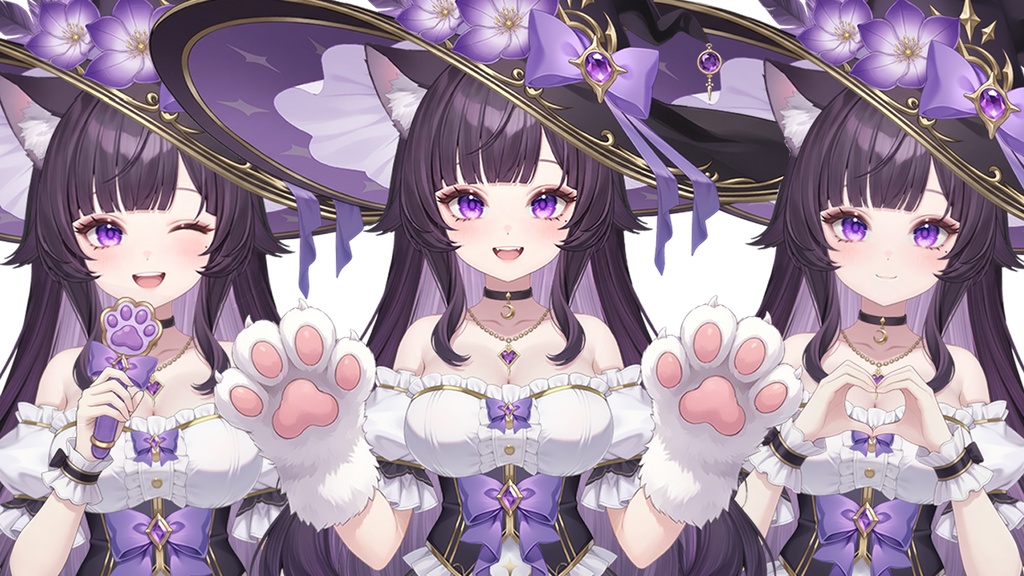 【限定一点|予告】Violet Witch【Live2Dモデル】