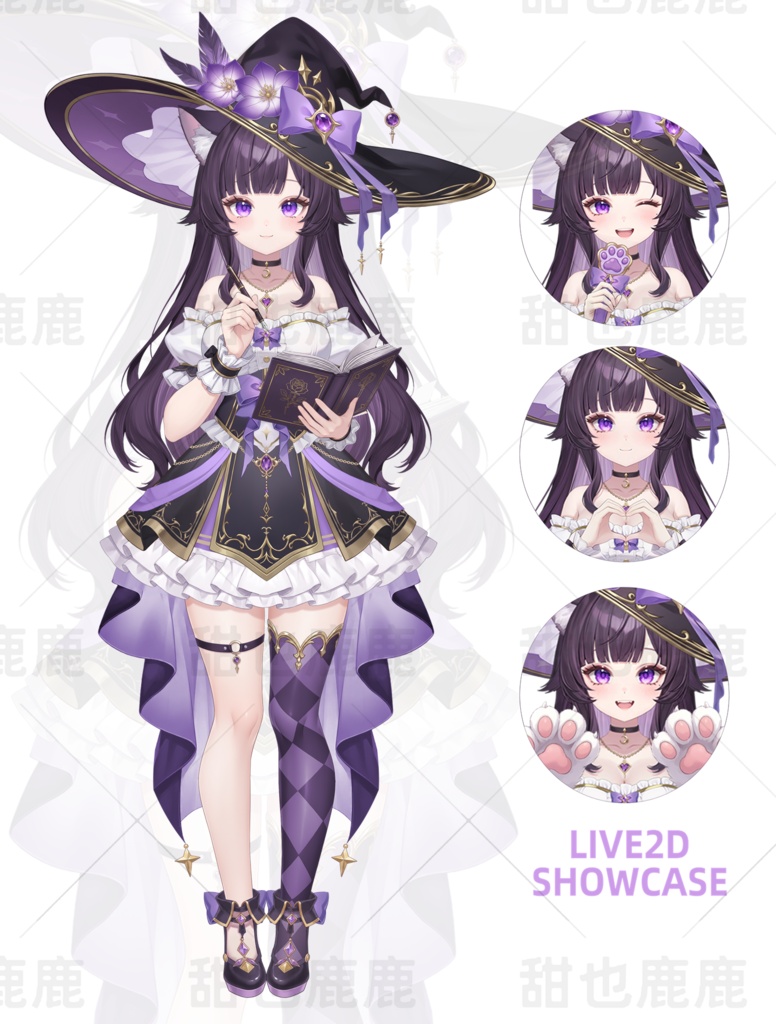 【限定一点】Purple magical girl【Live2Dモデル | vts|vtuber】