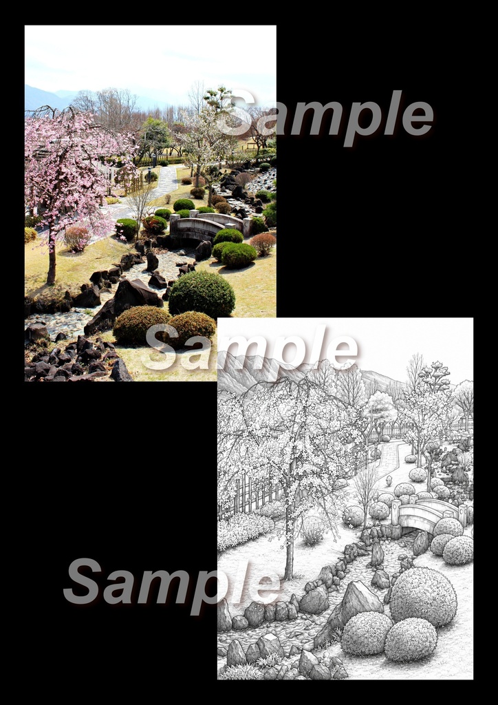 Quiet Japan Vol.1|Japanese Healing Adult Coloring Pages|大人の癒し塗り
