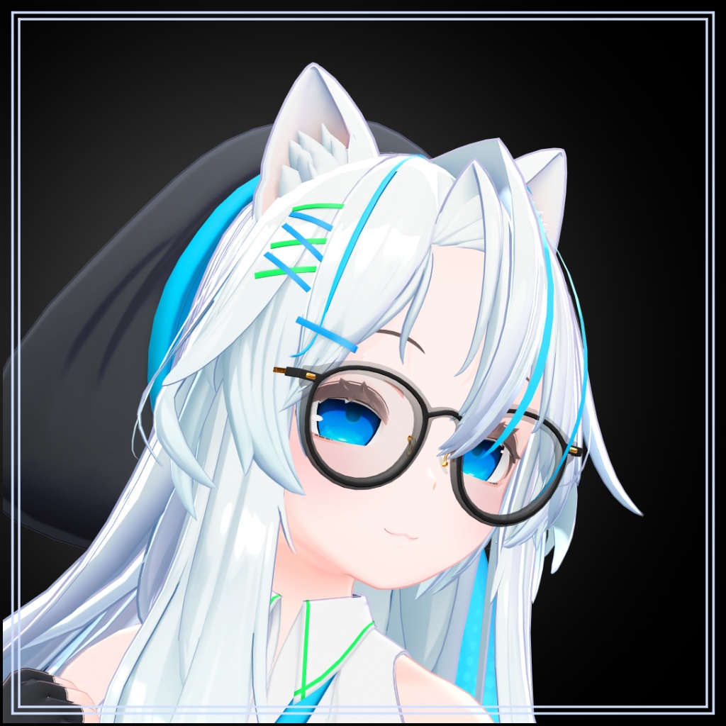 Dual Frame Glasses【調整用シェイプキー付き】