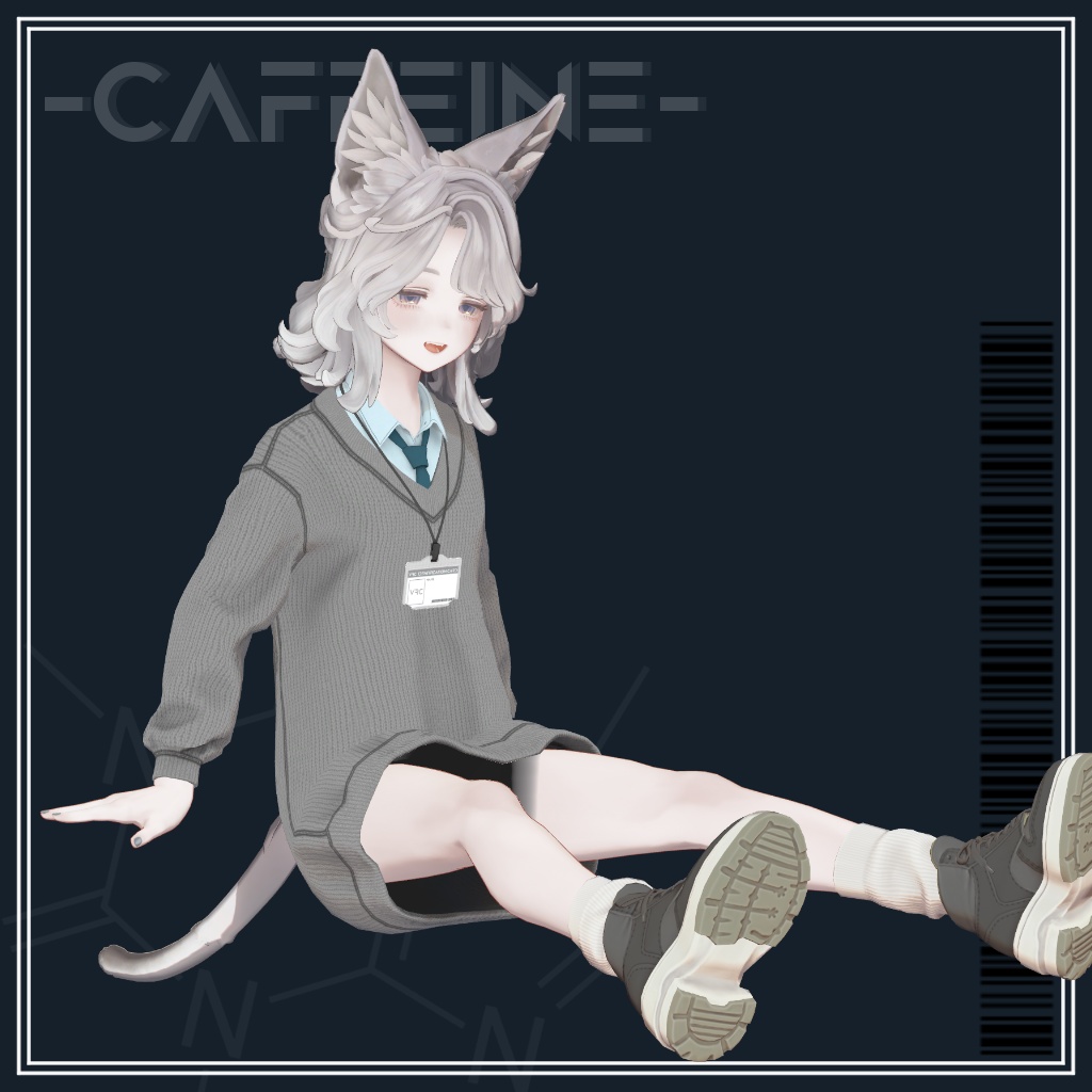 【マリシア対応】-CAFFEINE-【白衣+ニット】