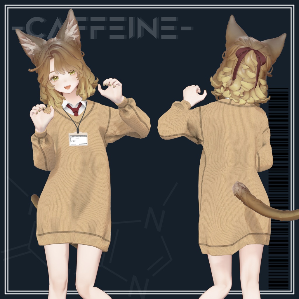 【マリシア対応】-CAFFEINE-【白衣+ニット】