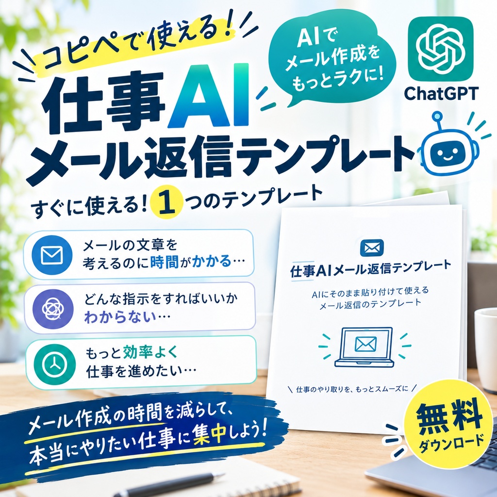 無料｜仕事AIメール返信テンプレート