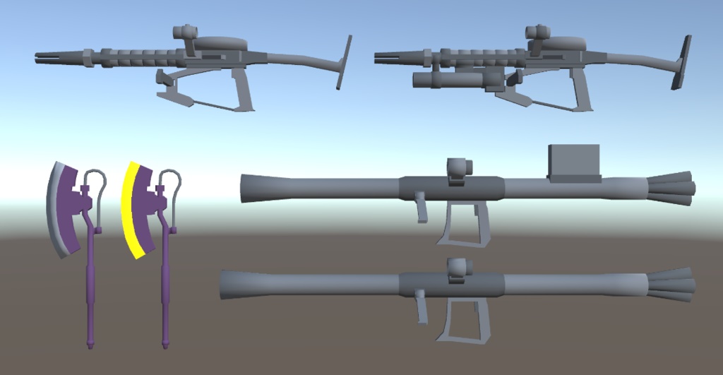 【無料/お布施】もえあがるアニメの武器セット(公国その1)