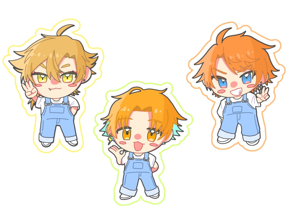 三ミ一体ステッカーセット