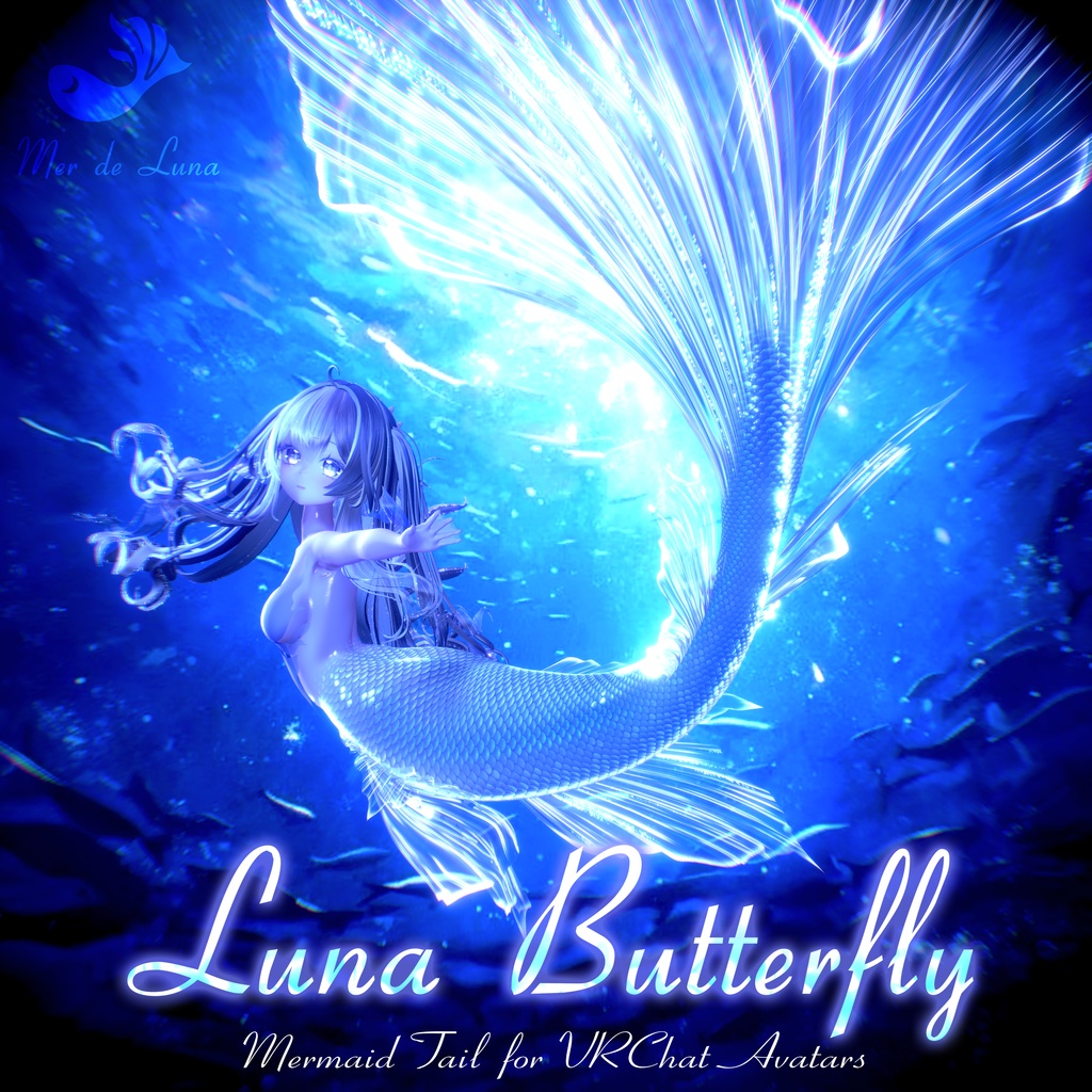 🧜🏻‍♀️月光蝶 Luna Butterfly （Mermaid Tail） [10 Avatars MA対応]