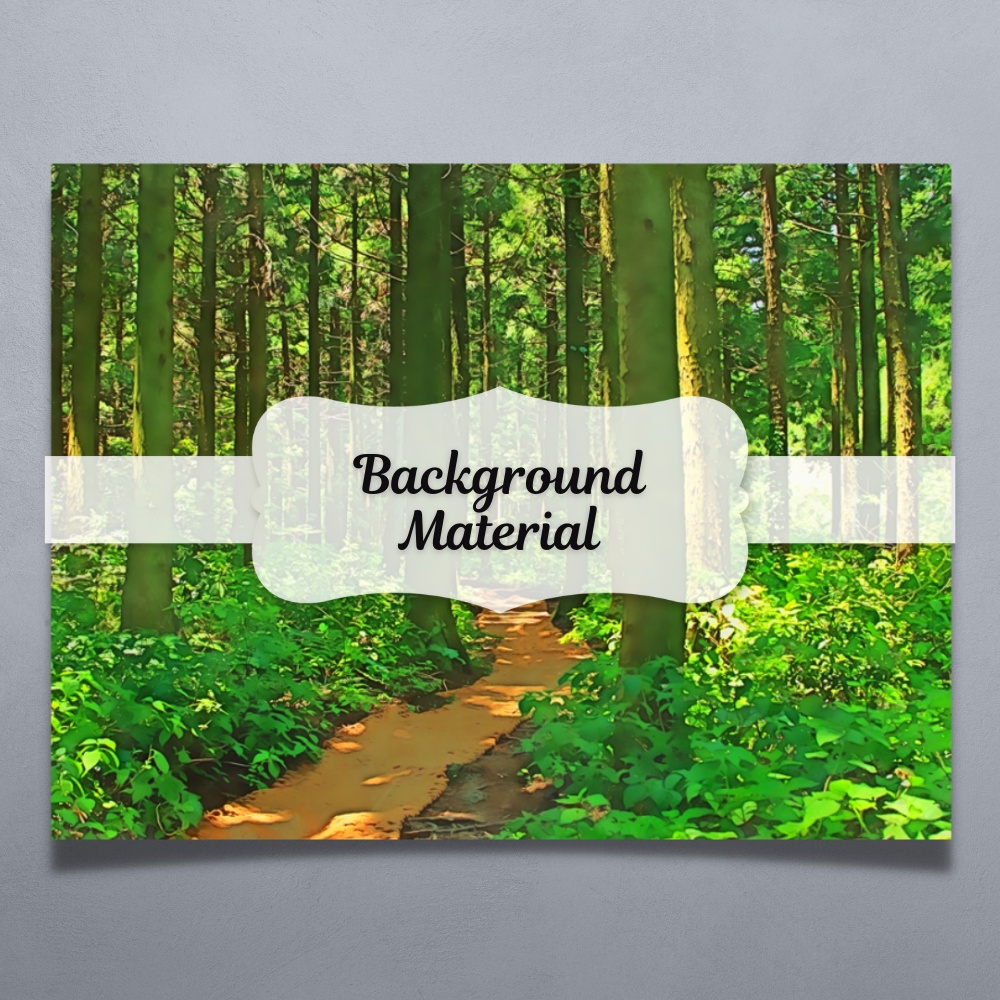 背景イラスト素材【森①】