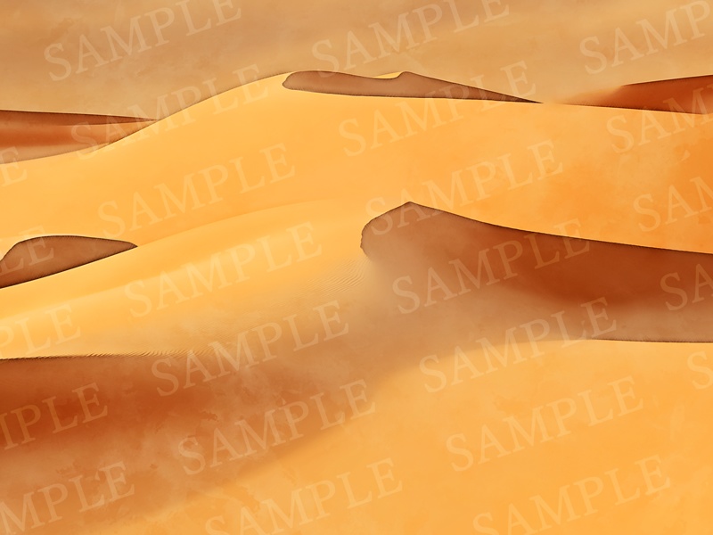 背景イラスト素材【砂漠①】