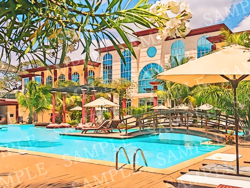 背景イラスト素材【リゾート①】