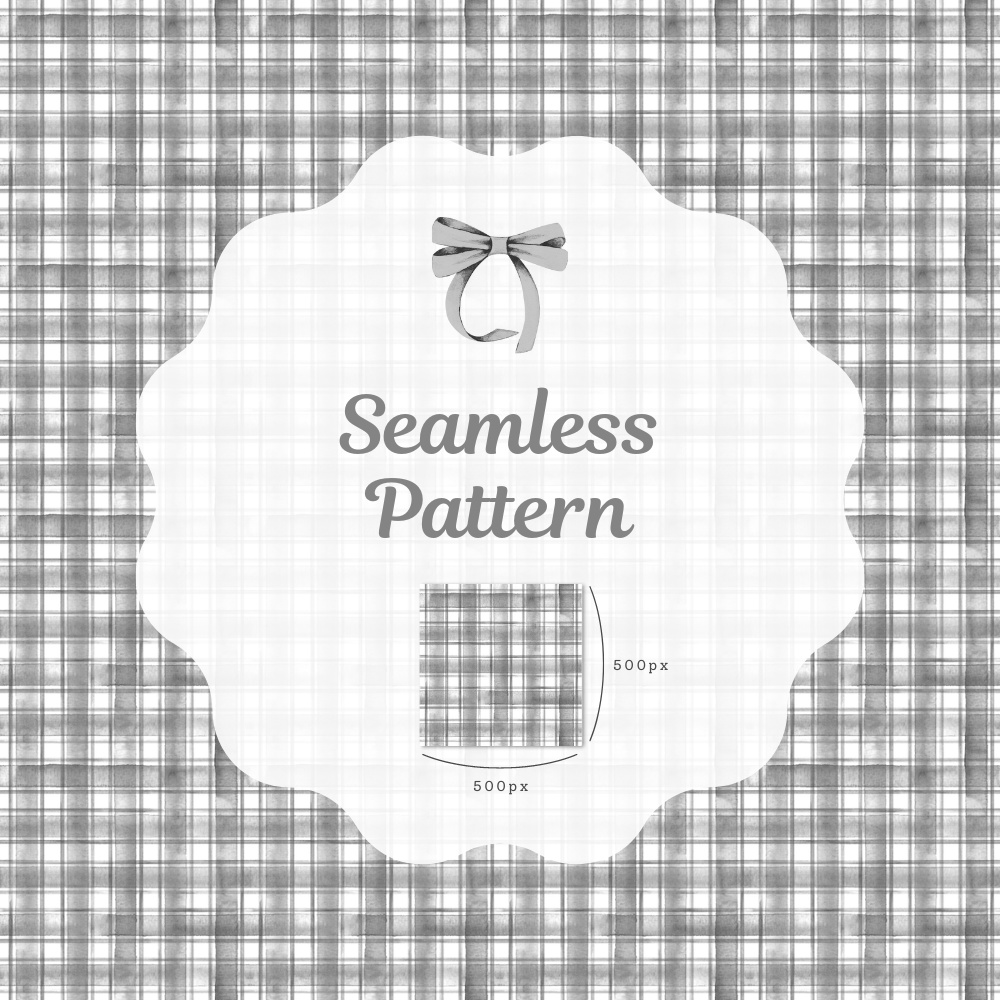 シームレスパターン素材 10枚【チェック①】