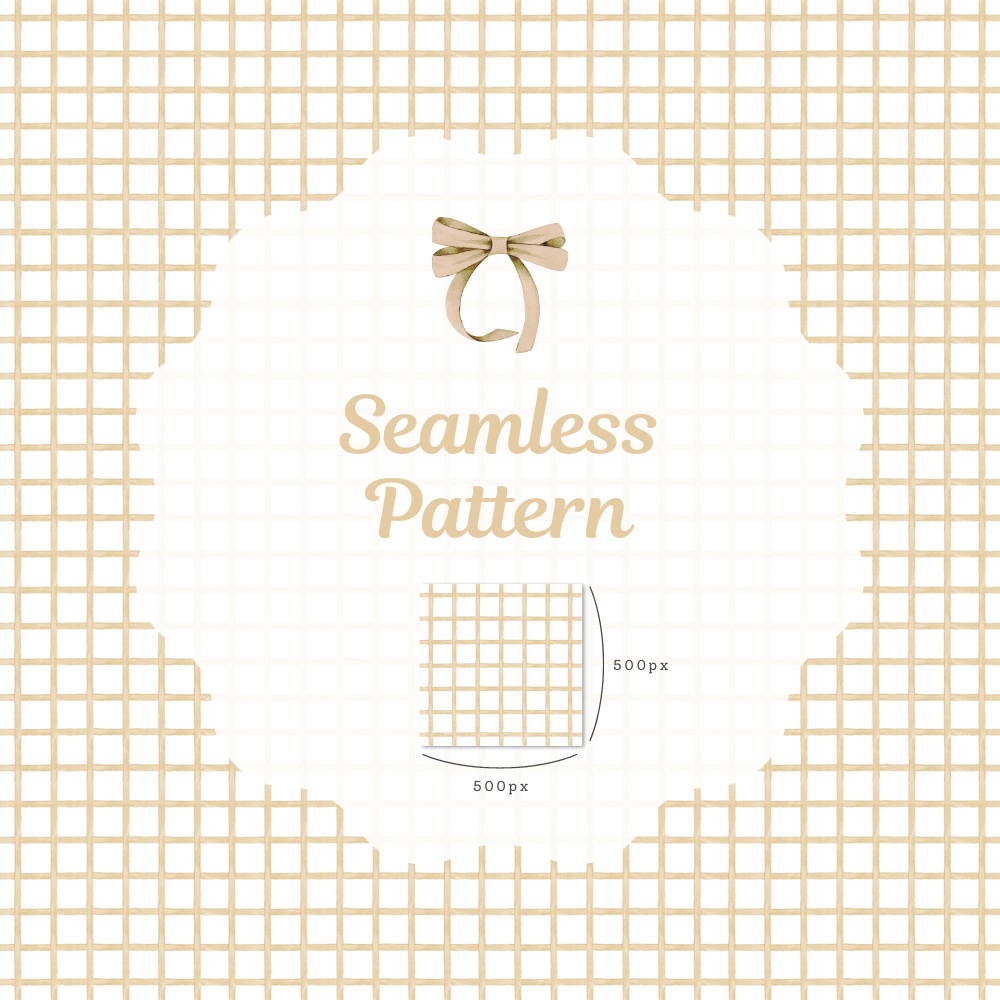 シームレスパターン素材 10枚【チェック①】