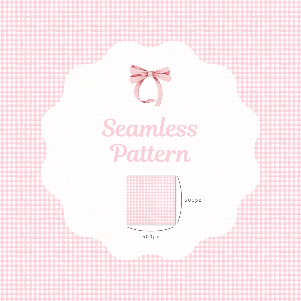 シームレスパターン素材 10枚【チェック①】