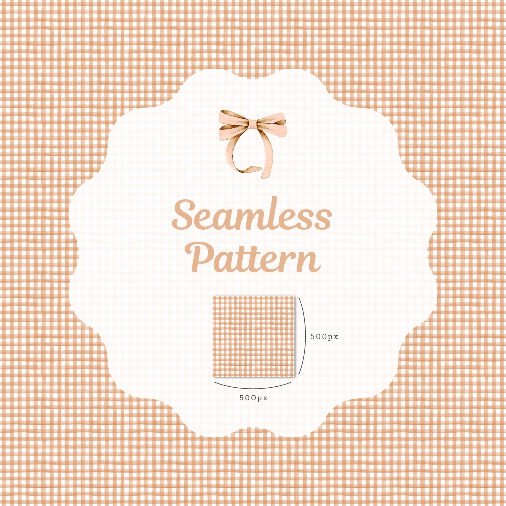 シームレスパターン素材 10枚【チェック①】