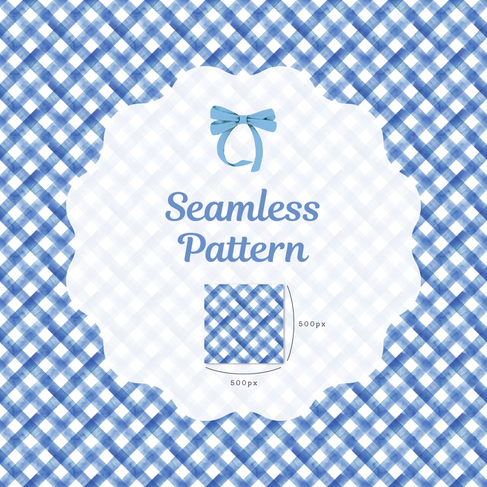 シームレスパターン素材 10枚【チェック①】