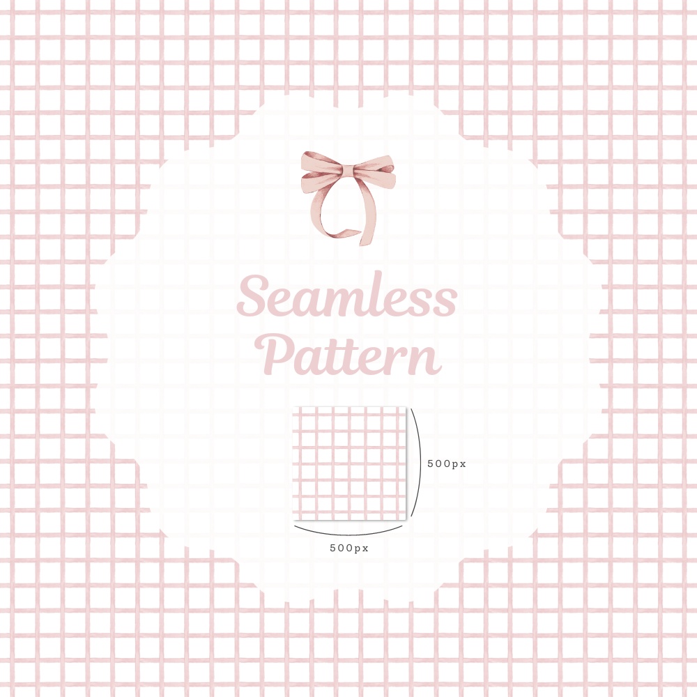 シームレスパターン素材 10枚【チェック①】